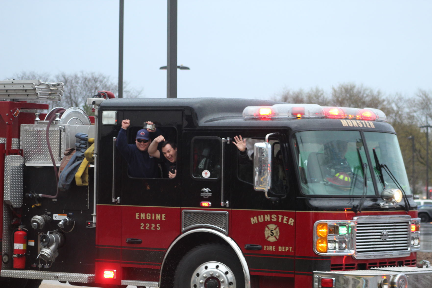 Appreciation parade for health care workers at Franciscan Health hospital in Crown Point